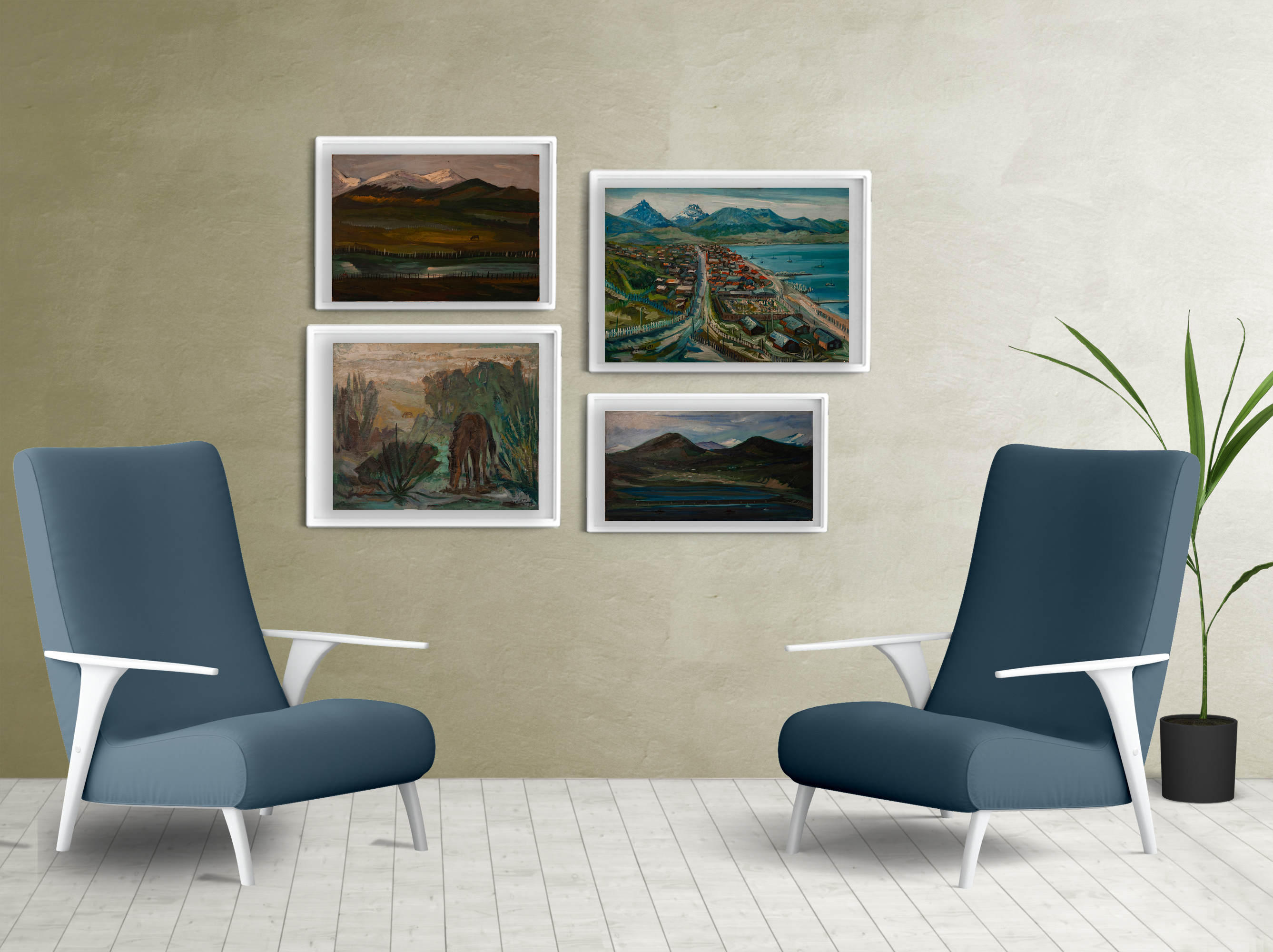 Living cuadro Malvinas 4